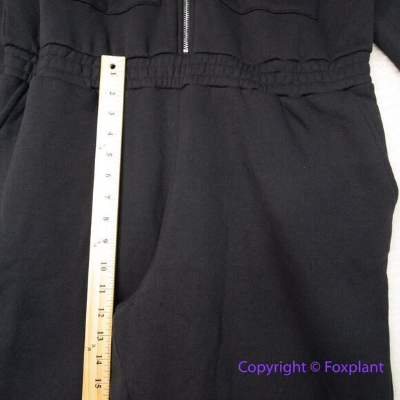New! Eloquii black fleece jumpsuit, size 14 - Picture 8 of 16